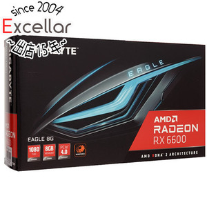 【新品訳あり(箱きず・やぶれ)】 GIGABYTE製グラボ Radeon RX 6600 EAGLE GV-R66EAGLE-8GD PCIExp 8GB [管理:1000028307]