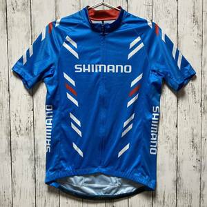 【SHIMANO】シマノ メンズ サイクルジャージ 半袖 XLサイズ ブルー系
