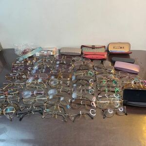 (5-76) まとめ売り 老眼鏡 シルバーグラス カラーグラス　メガネ　眼鏡　メガネケース dunhill ダンヒル メガネの富士 など
