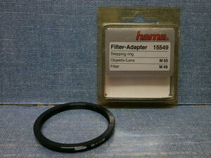 中古良品 hama Filter Adapter フィルターアダプター 15549 Stepping ring M55-M49 点検済み