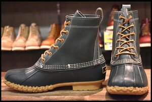 【8M 美品 BEAMS別注】 L.L.BEAN メインハンティングシューズ MAIN HUNTING SHOE グリーン 緑 ビーンブーツ レースアップ HOPESMORE