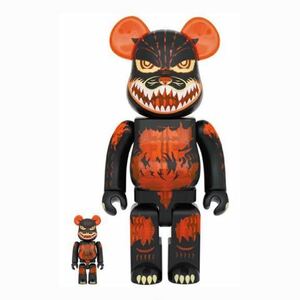 【新品未開封 国内正規品】BE@RBRICK ゴジラVSデストロイア版 ゴジラ (メルトダウン：クリアオレンジVer.) 100％ & 400％ ベアブリック