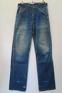 VINTAGE SANFORIZED DENIM PANTS ドーナツボタン バックポケットリベット 40S 50S ヴィンテージ ORIGINAL