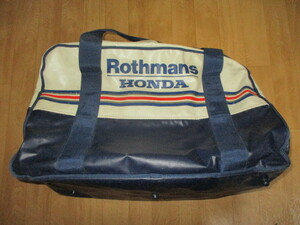 ロスマンズ・ホンダ・Ｒothmans・当時物・手提げ・大型ツールレーシングバッグ　中古　F1スーパーGT・ｆ1・ジャケット