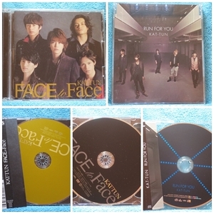 [2CD+DVD] KAT-TUN 【通常盤/初回プレス仕様】＜FACE to Face+RUN FOR YOU＞2セット ☆ディスク美品/帯付き