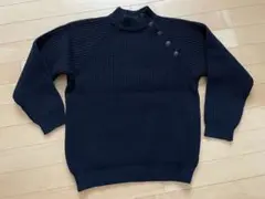 ざっくり編み　セーター　ネイビー　M マレーラ