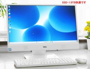 ★SSD快適!!★Inspiron 3277美品★i3第7世代/メモリー増設8GB/SSD-1000GB(1TB)/21.5フルHD液晶★新品無線キーボード.マウス付