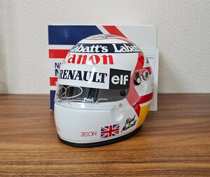 ナイジェル・マンセル 直筆サイン F1 1992年モデル 1/2 ミニヘルメット ウィリアムズ