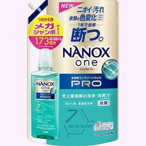 大容量 パウダリーソープの香り メガジャンボ1730g 詰め替え 洗 PRO NANOXone ナノックスワン 6