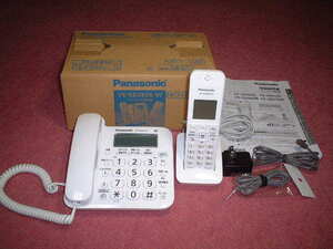 Panasonic パナソニック コードレス電話機 VE-GD26DL-W 中古