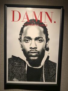 Kendrick Lamar ケンドリックラマー A4 ポスター 額付き HIP HOP ④