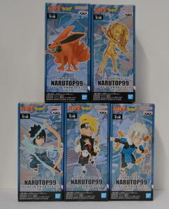 NARUTO ナルト★NARUTOP99　Vol.5全５種★ワールドコレクタブルフィギュア★うちわサスケ・ディダラ・千手扉間他