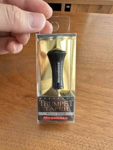 ①★美品☆megabass TRUMPET TAPER WOOD KNOB メガバス トランペット テーパー ウッド ハンドル ノブ　黒檀