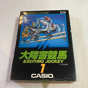 MSX ゲームソフト　大障害競馬　1 ROMカートリッジ版　元箱以外美品　取扱説明書、元箱付き　動作未確認