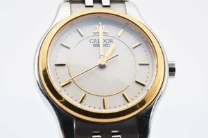 美品 セイコー クレドール 18KT 4J85-0A20 ラウンド コンビ クォーツ レディース 腕時計 SEIKO CREDOR