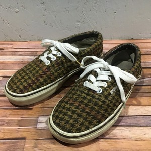 即決・送料￥５２０円・Ｖａｎｓ・バンズのオーセンティック・グレンチェックのウール素材・約２２ｃｍ