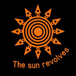 太陽【The sun revolves】=まわる太陽20cmサーフィンステッカー1