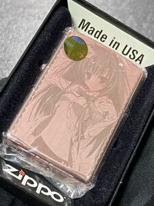 zippo 天岡 かんな ピンクゴールド アニプロ 前面加工 希少モデル 2011年製 PINK GOLD ケース 保証書付き