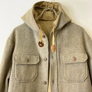 希少《 Good Condition / Reversible 》70s 80s 極上品【 Woolrich ツイード コットン 両面 リバーシブル パーカ M ビンテージ 】