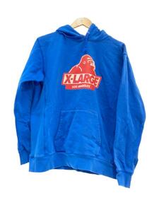 X-LARGE◆パーカー/プルオーバー/フーディー/XL/コットン/ブルー/青/プリント/0124209