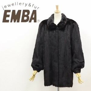 ◆EMBA エンバ ミンクファー 毛皮 デザインボタン コート 11