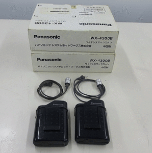 通電確認済　Panasonic 800MHz帯タイピン形ワイヤレスマイクロホン WX-4300B　 #I