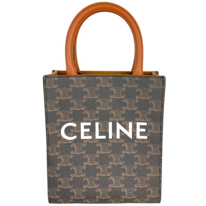 セリーヌ CELINE ミニバーティカルカバ トリオンPVC ショルダーバッグ レディース 中古