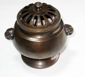 銅製お香壺