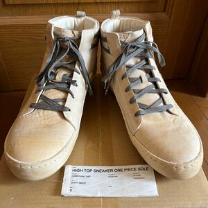 taichi murakami タイチムラカミ　HIGH TOP SNEAKER ONE PIECE SOLE size6 未使用品