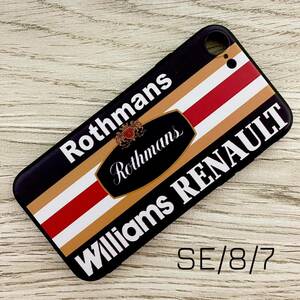ロスマンズ ウィリアムズ ルノー iPhone 8 / 7 / SE ケース F1 アイルトン・セナ マンセル ヒル クルサード ヴィルヌーヴ スマホ