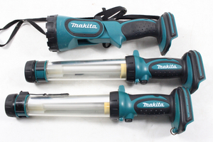 【ト静】 ★ makita マキタ ML145 ×1 ML144 ×2 計3台 本体のみ まとめ 充電式ライト 作業用 照明 ライト 中古現状品 GC618GCG16