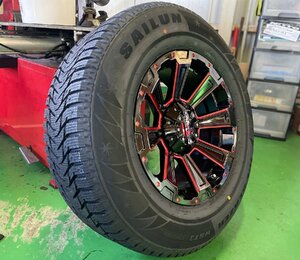 10月発送 スタッドレス SAILUN WST3 265/65R17 ハイラックス サーフ パジェロ 17インチ 新品 タイヤホイールセット 1台分 ノーマル車高対応