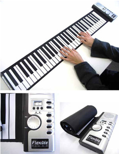くるくる巻けてコンパクト！ロールピアノ◇FS-SP061　61キー　USB電源対応　持ち運び　ロールアップ　ピアノ　電子ピアノ