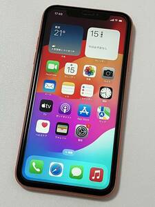 SIMフリー iPhoneXR 64GB Coral シムフリー アイフォンXR コーラル オレンジ au softbank docomo UQ SIMロックなし A2106 MT0A2J/A 80%