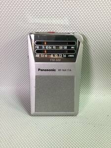 OK8759●Panasonic パナソニック FM/AM 2バンドレシーバー ポケットラジオ コンパクトラジオ RF-NA17A