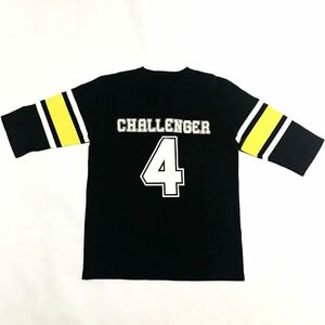 CHALLENGER/BRIGADE/4TH FOOTBALL TEE/CLG-TS013-016S/BLACK/LARGE//チャレンジャー/ブリゲイド/４周年フットボールTシャツ/ブラック