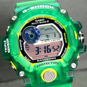 Love The Sea And The Earth 希少 超美品 CASIO カシオ G-SHOCK ジーショック レンジマン マルチバンド6 電波ソーラー 腕時計 GW-9401KJ-3