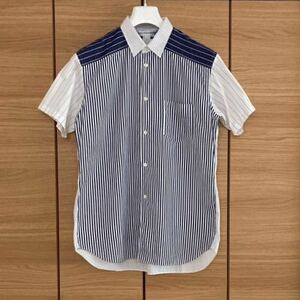 COMME des GARCONS SHIRT 20SS 半袖 マルチストライプ シャツ★ほぼ新品