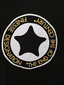 希少 90s『FINNESE』×『GOOD ENOUGH』 コラボ　　　FINESSE ロゴ Tシャツ　黒 Lサイズ
