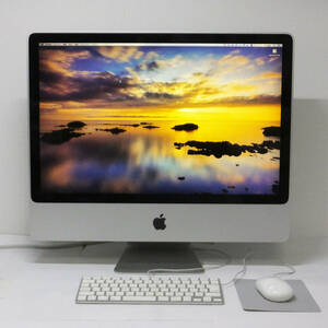 Apple iMac MB418J/A 24inch〈2009〉 HDD640GB 4G リストア、付属のインストーラディスク付き〈スーパードライブ読込不可ジャンク〉