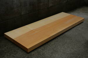 いちょう　イチョウ　銀杏　まな板　無垢材　彫刻材　長さ86.0cm　幅31.2cm　厚み3.4cm