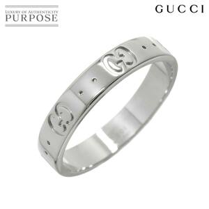 グッチ GUCCI アイコン #18 リング K18 WG ホワイトゴールド 750 指輪 Icon Ring 90218376