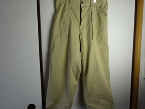 USED美品☆Abercrombie&Fitch☆ヴィンテージ風USED加工５ボタンフライ☆チノＰＡＮＴ☆Ｗ３４Ｒ♪