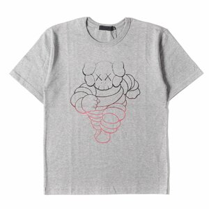 新品 Original Fake オリジナルフェイク Tシャツ サイズ:1 00s KAWS CHUM プリント 半袖 2009年製 ヘザーグレー トップス ブランド