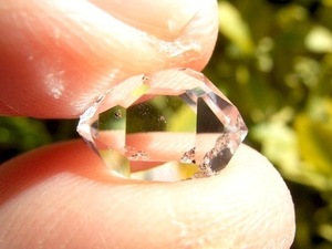 7128 ハーキマーダイヤモンド 超超極美美11.2mmの超超クリア美透明水晶クリアWR向き美結晶