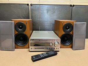 ○ KENWOOD R-K700 リモコン RC-F0704付属 Compact Hi-Fi コンポ MD/CD FM/AM 動作確認済 スピーカー LS-K701 中古品 ③