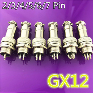 1 セット GX12 2/3/4/5/6/7 ピンオス + メス 12 ミリメートル l88-93 円形航空ソケットプラグワイヤーパネルコネクタ