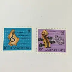 ルクセンブルク  ヨーロッパ切手・音楽2種完 未使用 1985