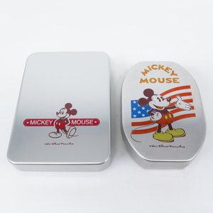 776定● お弁当箱 ミッキーマウス 2種類セット 送料無料【検: アンティーク 昭和 お宝 レア オールド Walt Disney Productions 】