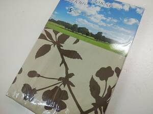 セール品◆シングル 敷き布団カバー　花ベージュブラウン7801